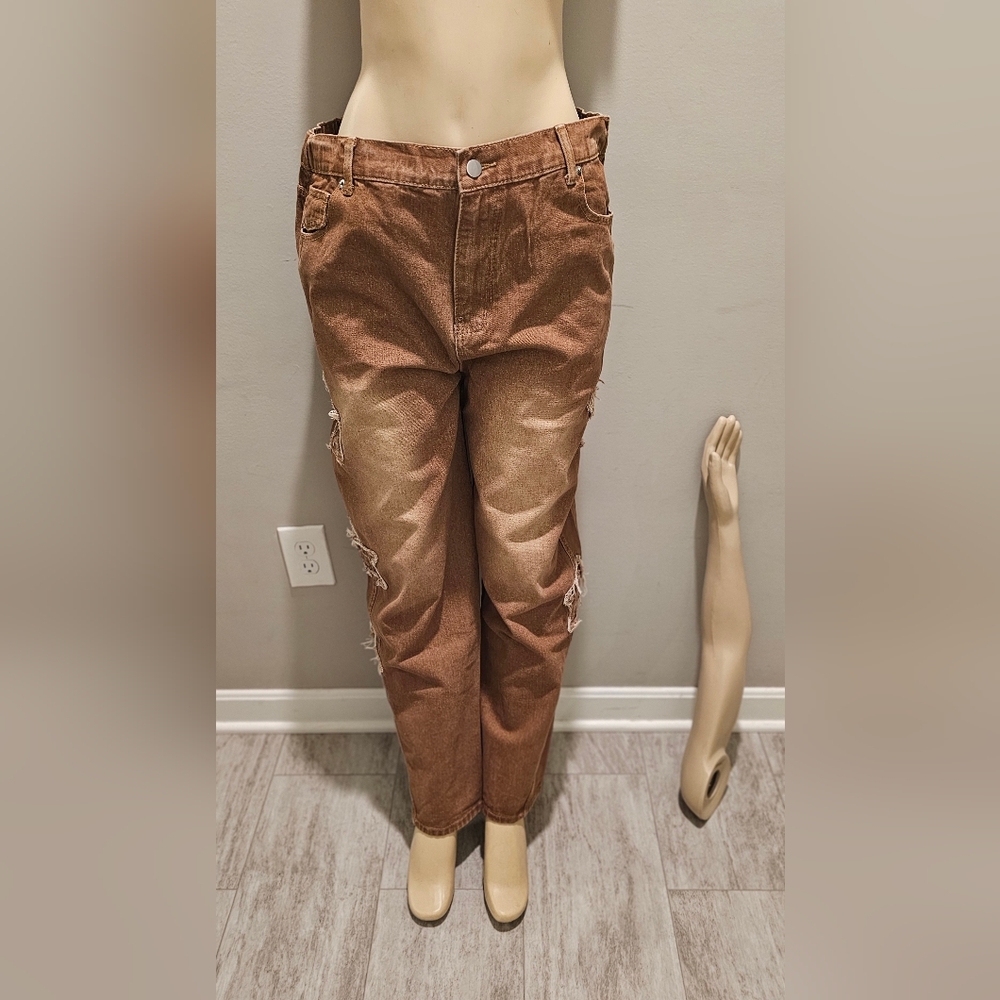 Unlisted Women's Brown Straight Leg Jeans